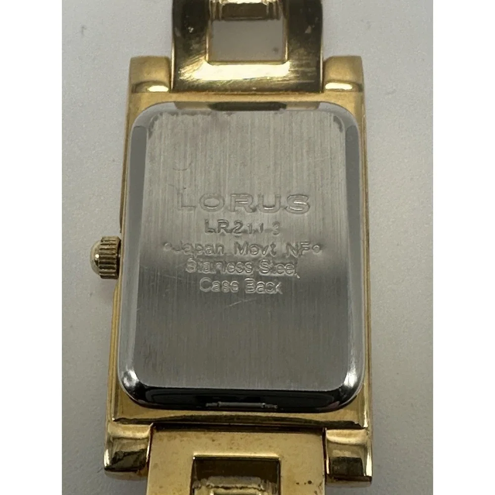 Lorus LR2113 New Battery Ladies Tank‎ MOP Watch 17MM 6
